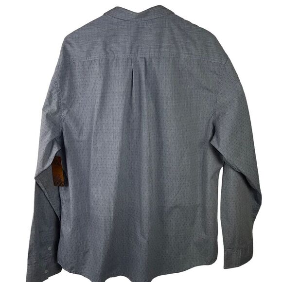 NWT Burnside Crushin It Woven Blue Casual Button Down Shirt Size 2XL - Picture 2 of 11